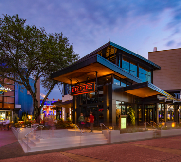 Exterior of Big Fire American Fare Restaurant