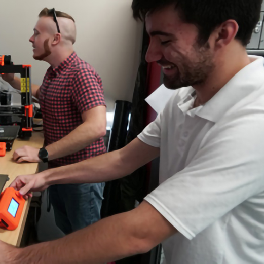 Diverse group of college interns