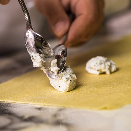 Making ravioli at a CityWalk restaurant